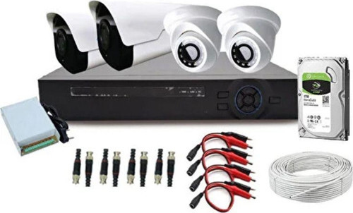 8 Kameralı Full Set 1080Pahd Kamera Sistemi