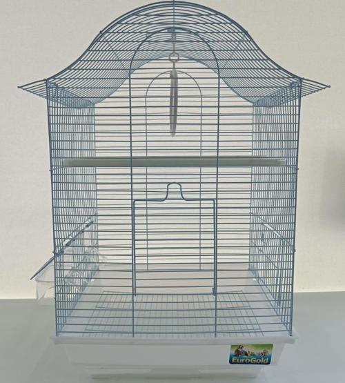 QH 1218A Kuş Kafesi 34,5x28x54,5 cm Beyaz Kanarya Muhabbet Kuşu için