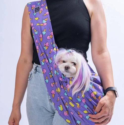 Ice Cream Crossbody Küçük Irk Köpek Çapraz Taşıma Çantası