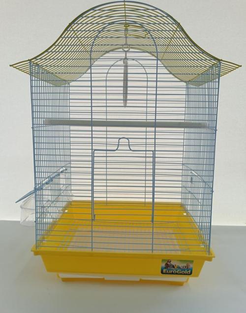 QH 1218A Kuş Kafesi 34,5x28x54,5 cm Sarı Kanarya Muhabbet Kuşu için