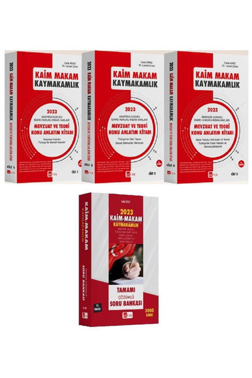 Akfon 2023 Kaymakamlık Kaim Makam Konu Soru 4 Lü Set