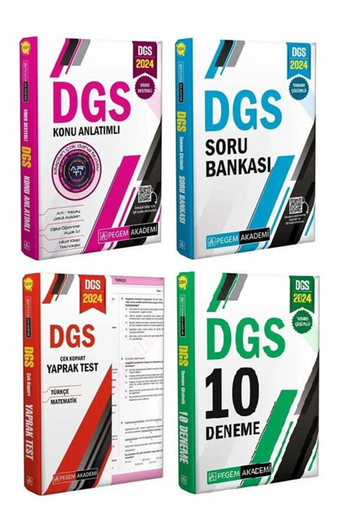 2024 Dgs Konu Soru Yaprak Test 10 Deneme 4 Lü Set Akademi Yayınları