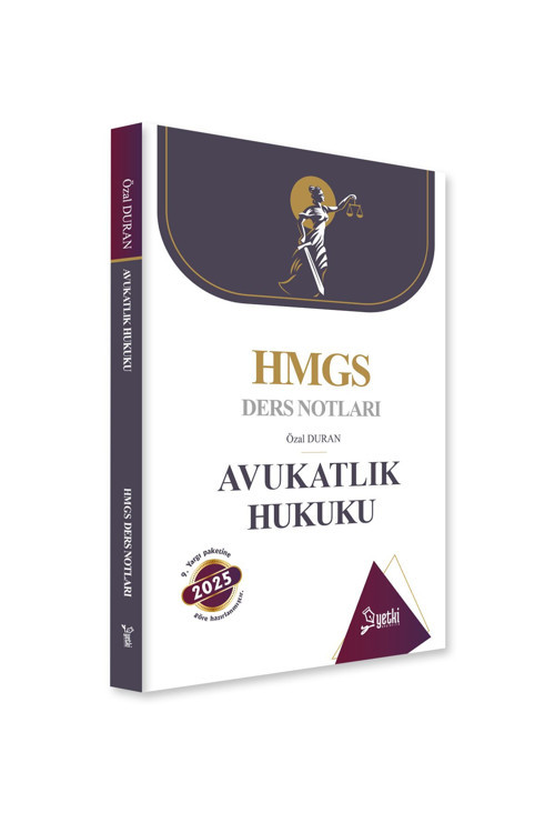 2025 Hmgs Avukatlık Hukuku Ders Notları Özal Duran