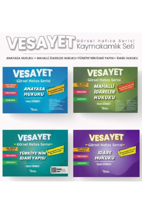 Temsil Kaymakamlık VESAYET Konu Anlatımı 4 lü Set - Sami Sönmez Temsil Yayınları