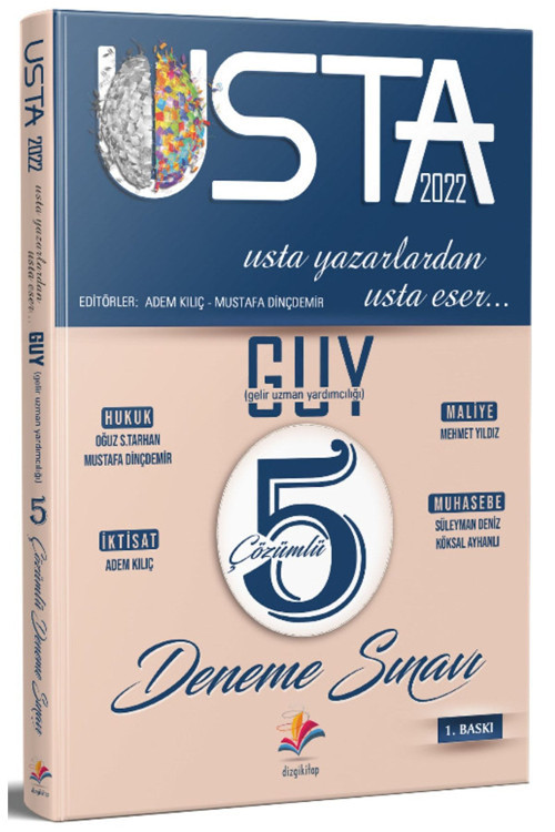 Usta Gelir Uzaman Yardımcılığı 5 Çözümlü Deneme Sınavı 2022