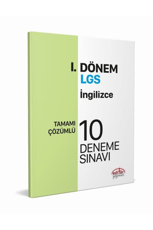 Lgs I. Dönem Ingilizce Çözümlü 10 Deneme Sınavı Editör Yayınları
