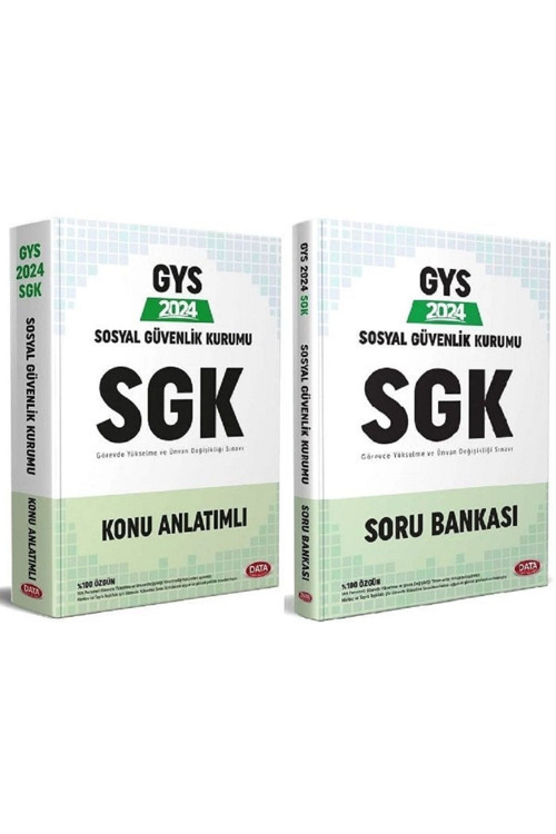 Data 2024 GYS SGK Konu + Soru Bankası 2 li Set Görevde Yükselme Data Yayınları