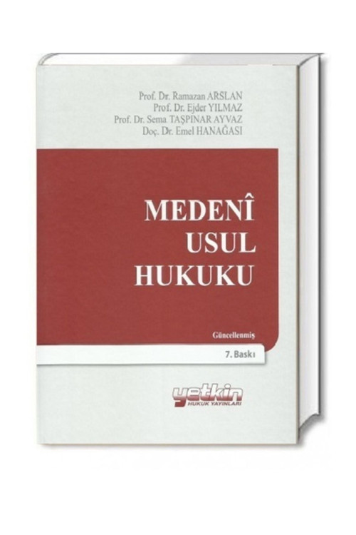 Medeni Usul Hukuku - Ejder Yılmaz, Ramazan Arslan, Sema Taşpınar Ayvaz 6 Başım 2020