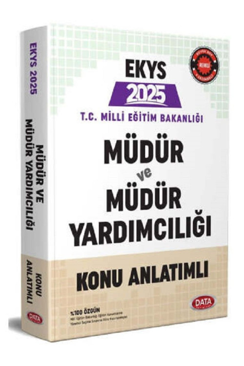 Data Yayınları 2025 MEB EKYS Müdür ve Müdür Yardımcılığı Konu Anlatımlı