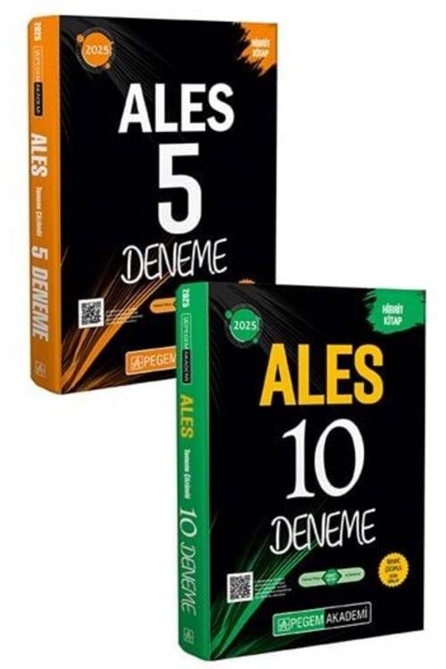 Pegem 2025 Baskı ALES 10+5 Deneme 2 li Set