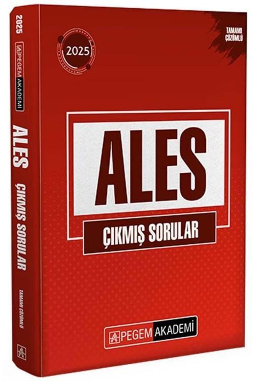 Pegem 2025 Baskı ALES Çıkmış Sorular Çözümlü