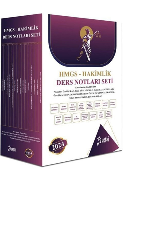 Yetki Yayınları 2025 Çsa Hmgs Ve Hakimlik Ders Notu Seti