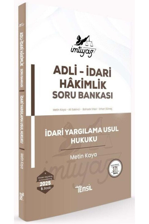 Temsil 2025 Baskı İMTİYAZ Adli İdari Hakimlik İdari Yargılama Usul Hukuku Soru Ban.