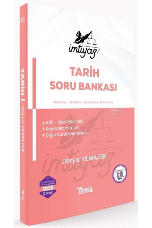 Temsil 2025 Baskı İMTİYAZ Hakimlik Kaymakamlık Tarih Soru Bankası