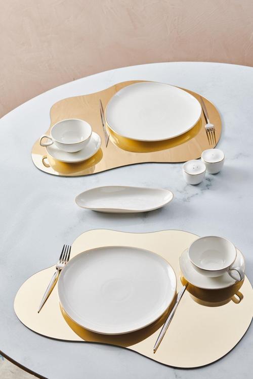 Streamline Middle Gold 28 Parça 6 Kişilik Kahvaltı/servis Takımı