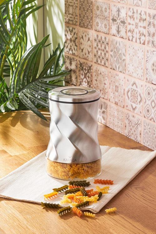 Tottori Inox Vakumlu Cam Kavanoz Saklama Kabı Small
