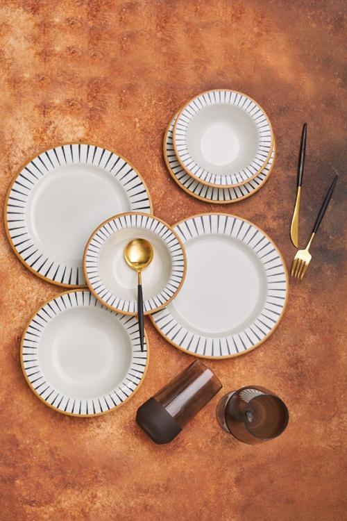 Lined 6 Kişilik 24 Parça Yemek Takımı