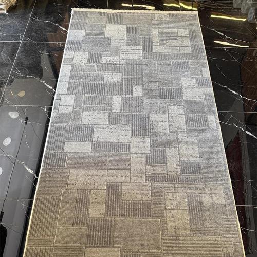 İpek 1134 Koyu Gri Yün Tuşeli Akrilik Pamuk Tabanlı Halı