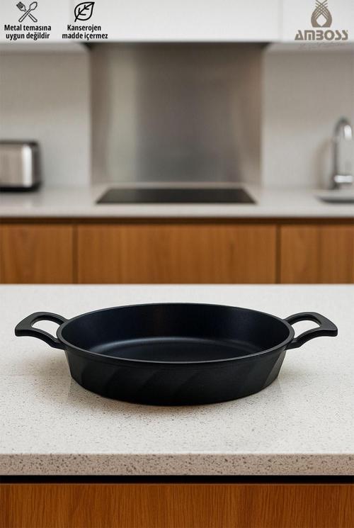 Vento Yanmaz Yapışmaz Titanyum Kaplama Sahan Omlet Tava 18 cm