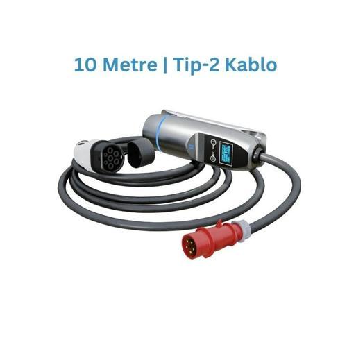 22 kW Akıllı Taşınabilir Araç Şarj Cihazı | 10m Kablolu
