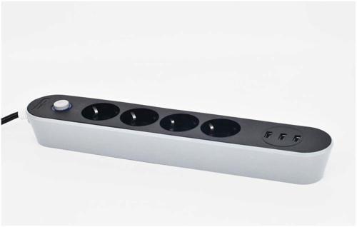 Akım Koruyuculu 3USB Port Hızlı Şarjlı 3Lü Priz