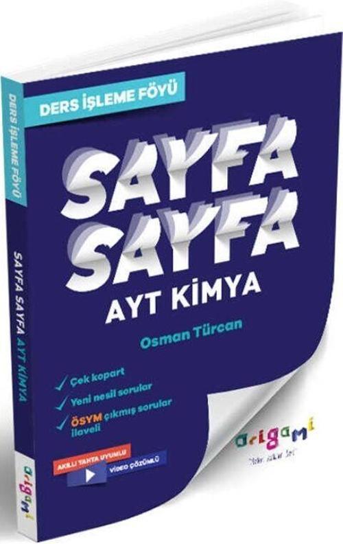 AYT Kimya Sayfa Sayfa Ders İşleme Föyü Tammat Yayıncılık
