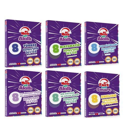 Tammat Yayıncılık 8. Sınıf LGS Hızlı ve Akıllı Defter Seti 6 Kitap