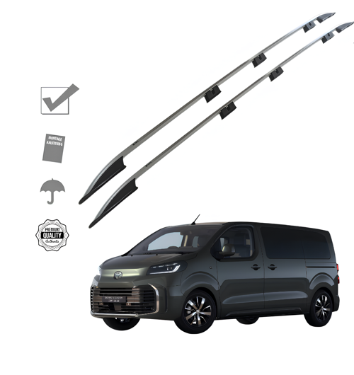 TOYOTO PROACE UZUN ŞASE TAVAN ÇİTASI PORTBAGAJ 2019 2020 2021 2022 2023 2024 2025 2026 2027 