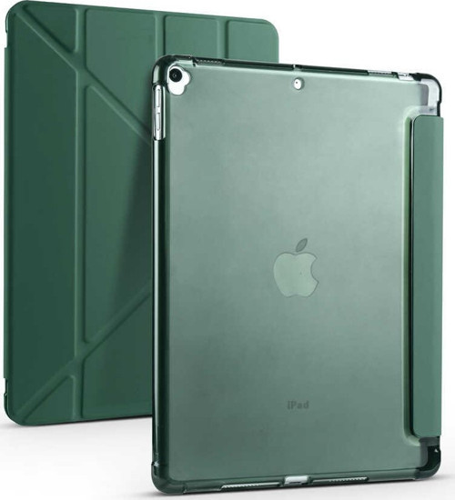 iPad 10.2 2021 (9.Nesil) Kılıf Tri Folding Kalem Bölmeli Standlı