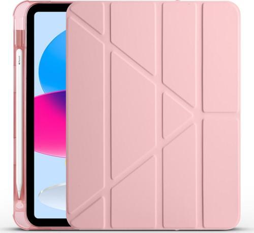 iPad 10.9 2022 (10.Nesil) Kılıf Tri Folding Kalem Bölmeli Standlı