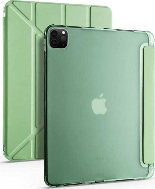 iPad Pro 12.9 2022 M2 Kılıf Tri Folding Kalem Bölmeli Standlı