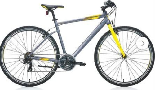Sportive 321 28" Jant 52 cm Kadro 21 Vites Şehir Bisikleti MAT GRİ KIRMIZI TURUNCU