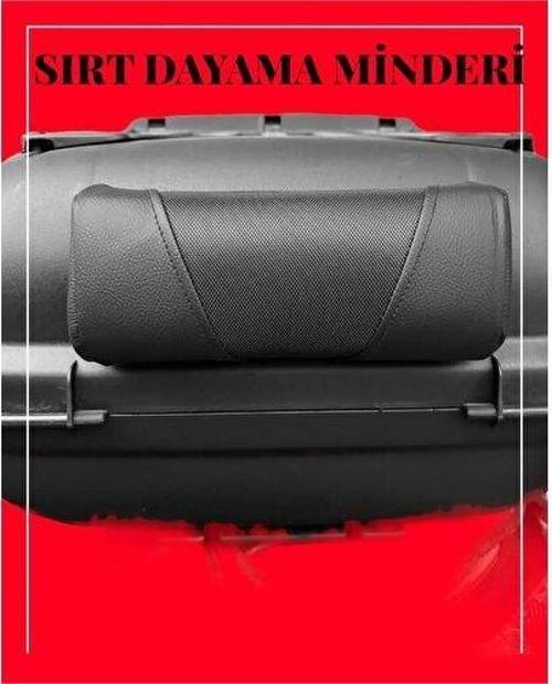 Motosiklet Topcase Çanta Sırt Dayama Minderi Universal Premium Cırtlı Model Çanta Sırt Dayama