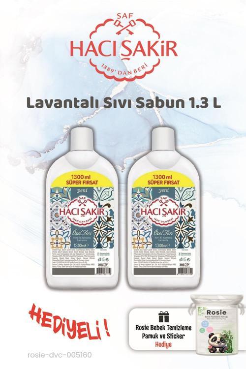 1300 ml Lavanta Sıvı Sabun 2 adet ve Rosie Hediye