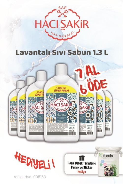 7 AL 6 ÖDE 1300 ml Lavanta Sıvı Sabun ve Rosie Hediye