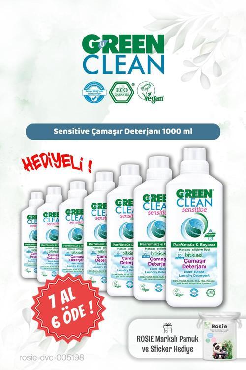 Sensitive Çamaşır Deterjanı 1000 ml 7 AL 6 ÖDE ve Rosie Hediye