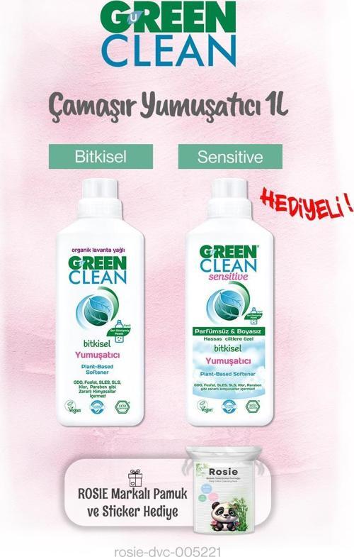 Yumuşatıcılar 1 L x 2 ve Rosie Pamuk Hediye