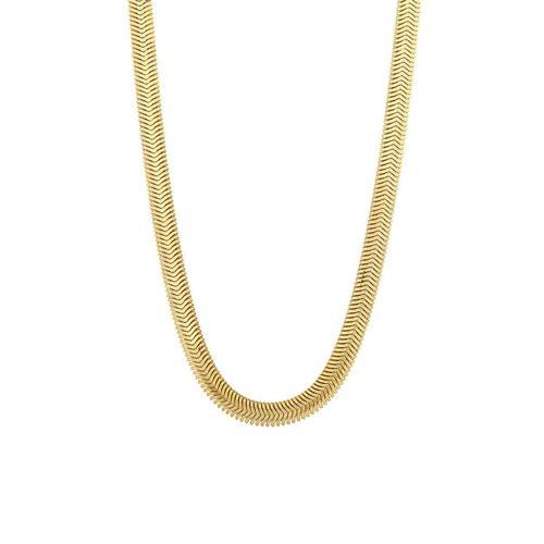 İtalyan Ezme Balık Sırtı 3,30 mm Altın Zincir