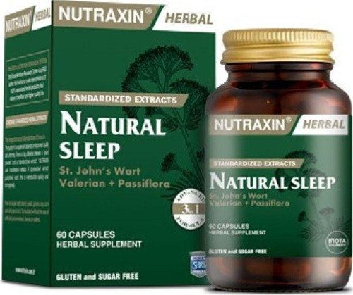 Sarı Kantaron, Passiflora, Kedi Otu Içeren Bitkisel Gıda Takviyesi 60 Kapsül - Natural Sleep