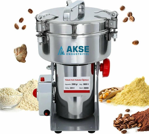 HC2000 Gr Yüksek Devirli Baharat Hububat ve Tarhana Öğütücü