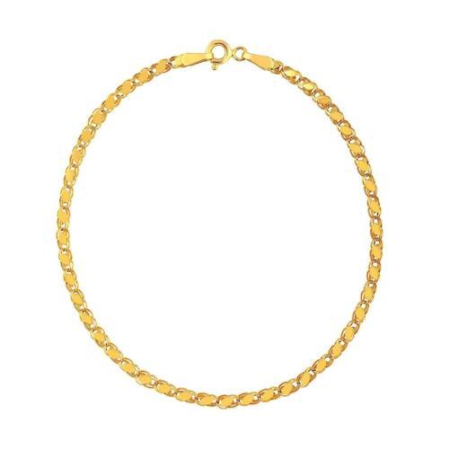 Aynalı 2,85 mm Altın Bileklik