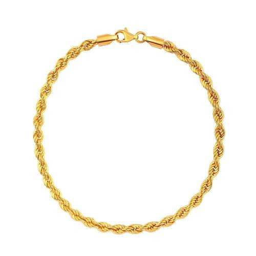 Halat 2 mm Altın Bileklik