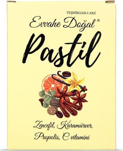 Pastil 12 adet(Zencefil, Karamürver, Propolis, C vitamini İçeren Pastil Takviye Edici Gıda)