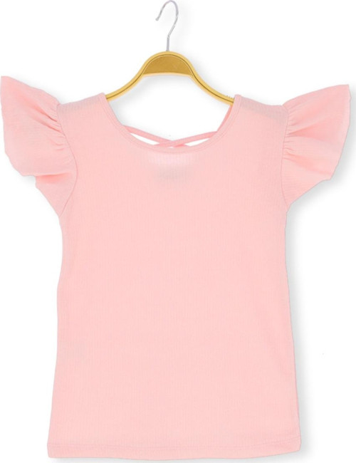 KOL FIRFIRLI 36/1 İNTERLOK KIZ TSHIRT Pudra
