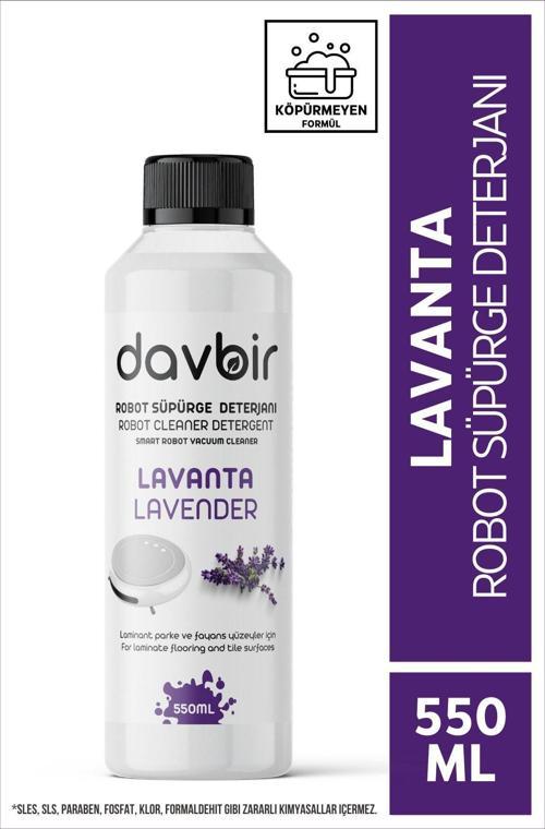 Lavanta Kokulu Akıllı Robot Süpürge Deterjanı, Sprey Mop Deterjanı, Yüzey Temizleyici 550Ml