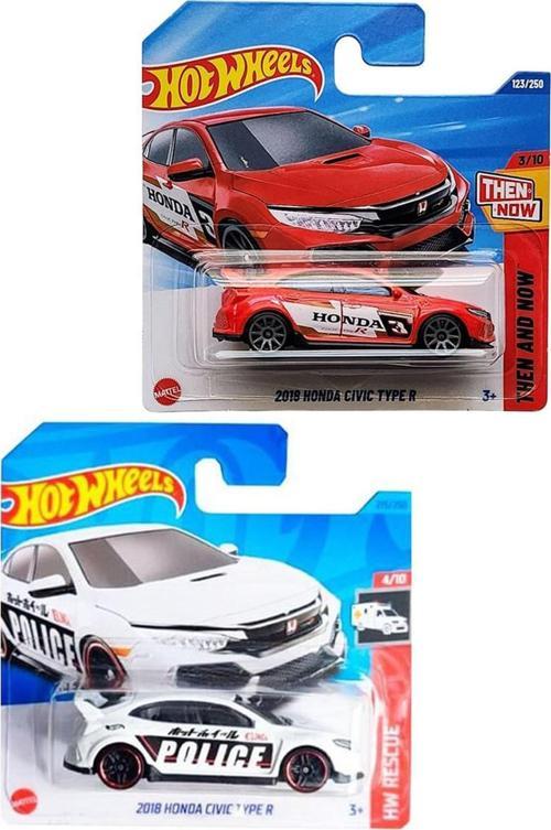 2 Araç 2018 Honda Civic Type R Set (1/64)