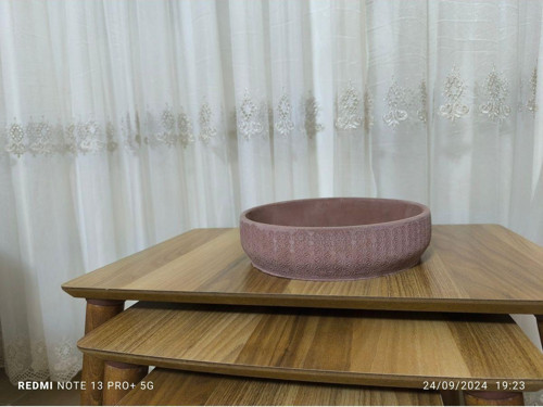 Taif Dizayn Çift Taban Taş Vazo Aranjman Bonsai Ve Orkide Saksısı