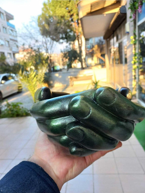 Yeşil Avuç Saksı