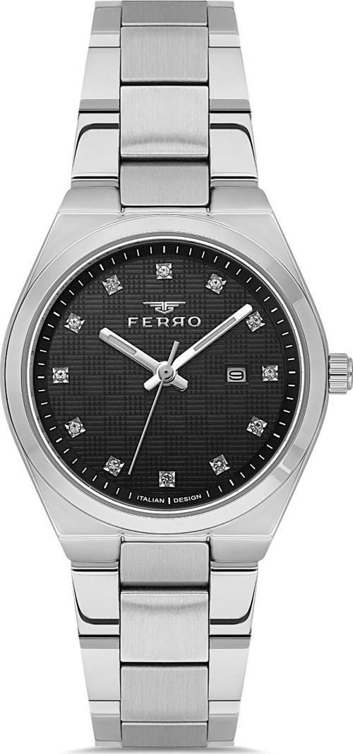 FL21631AWT-A2 Quartz Çeklik Gri Siyah Kadran 32 mm Kadın Kol Saati