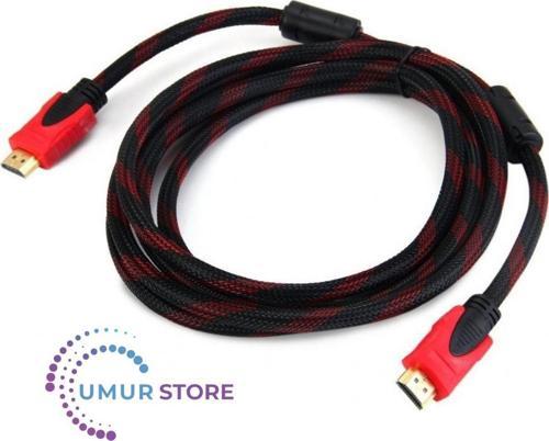 3m Metre 1080P Hasır Örgülü HDMI Kablo